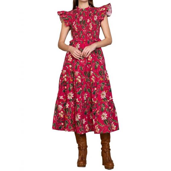 Olivia James | Dresses | New Olivia James The Label Lila Dress In Red ...